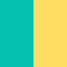 Copana - Reversible green and yellow crochet bikini top