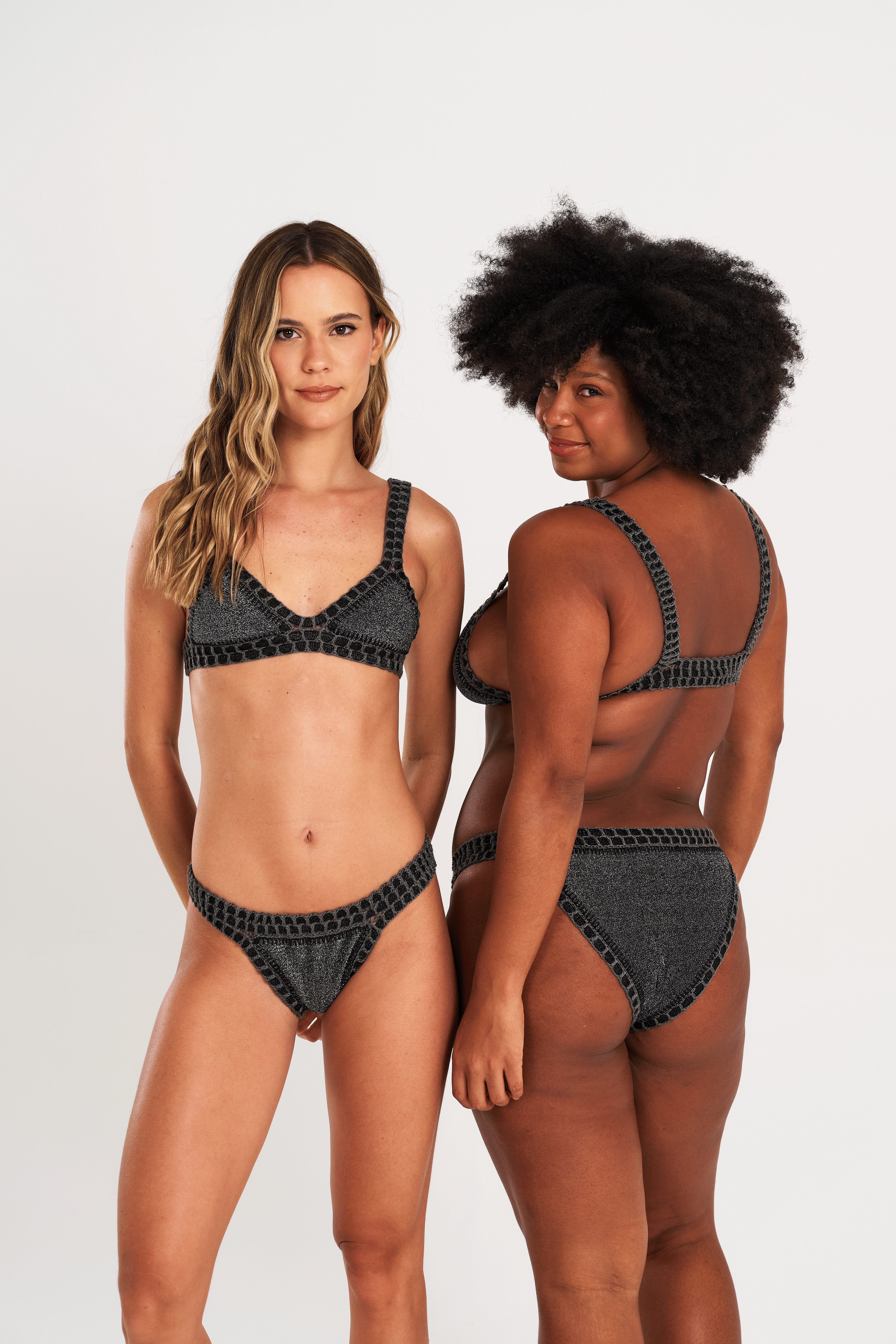 Black and glitter - BOTTOM